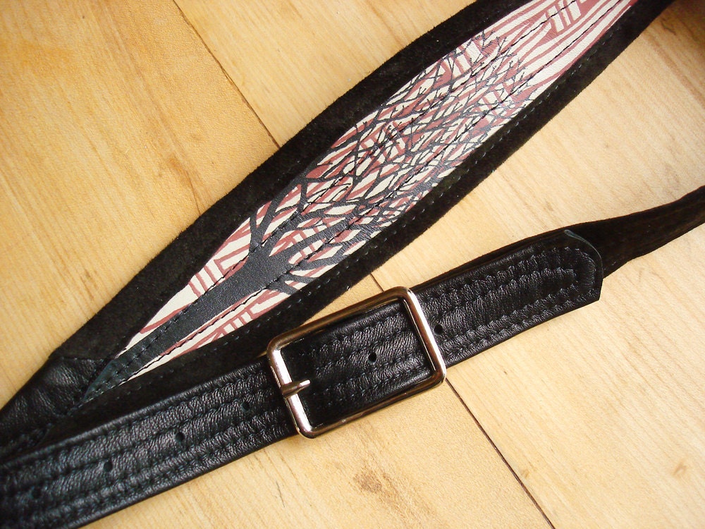 Recycled Leather and Suede Belt with New Leather on Inside