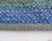 SALE-Vermont Handwoven Wool Rug or Yoga Mat