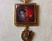 Handcrafted Art Pendant: Twin Peaks, "Wrapped in plastic"