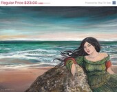 ON SALE Otohime Japanese Mythology Ocean Goddess Fine Art Print