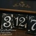 Distressed Black Vintage WOODEN TABLE NUMBERS, Distressed Vintage Cottage Wedding Decor, Self Standing