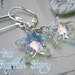 Swarovski Crystal Starfish Earrings in Iridescent - Romantic earrings - Beach Inspired Earrings, Sterling Silver and Swarovski Crystal