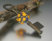 KILLERBEEDZ1 - Go Blue - Skeleton Key With Bead