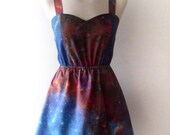 Galaxy dress cosmic nebula grunge dress