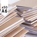 pack of 50 - recycled A6 notebooks - blank