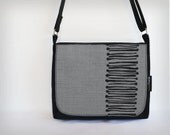 Satchel - Grey Linen Matches - Bag Canvas Screen Print