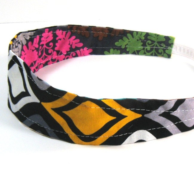 Reversible Fabric Elastic Headband - bright & colorful