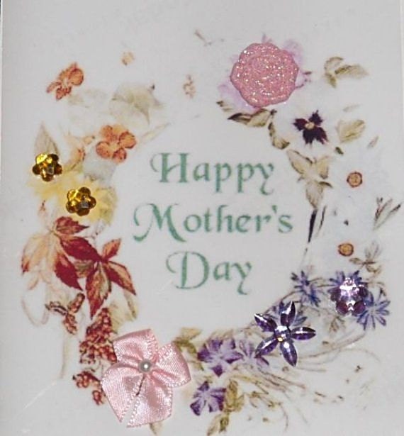 MOTHERS DAY  Hand Crafted Earrings and Card Gift Set