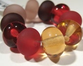 Small Lampwork Petite Round Beads - Handmade Jewelry Supplies