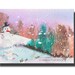 ACEO Snowman Snow Winter Ice Christmas ORIGINAL watercolor painting
