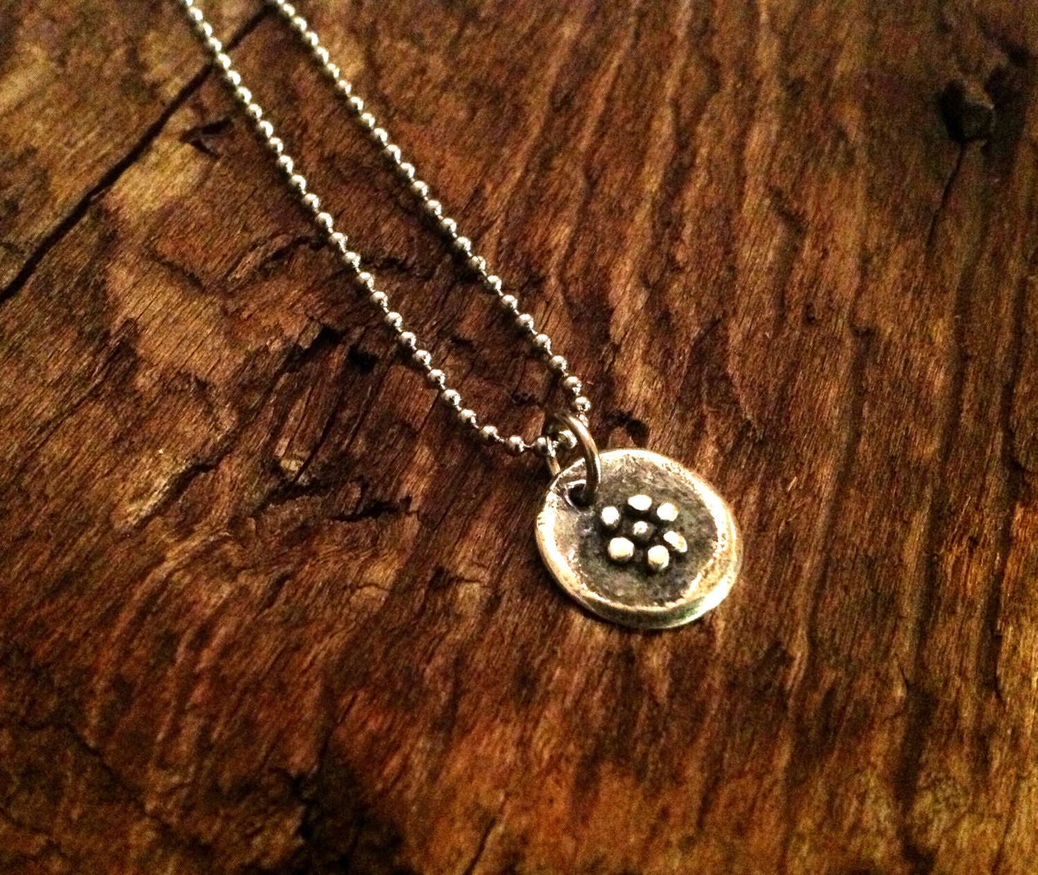Harmony - Silver Buddha Pendant Footprints Necklace