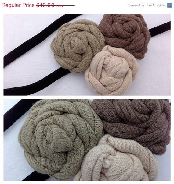 ON SALE- T-Shirt Bloom Headband-Neutral-Eco Friendly