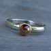 CLEARANCE - Rose Cut Colored Diamond Engagement Ring - Recycled 14k Yellow Gold and Recycled 950 Palladium, size 6.25