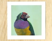 Fighting Through Days And Weeks For What Exactly - bird 5 x 5 FINE ART PRINT
