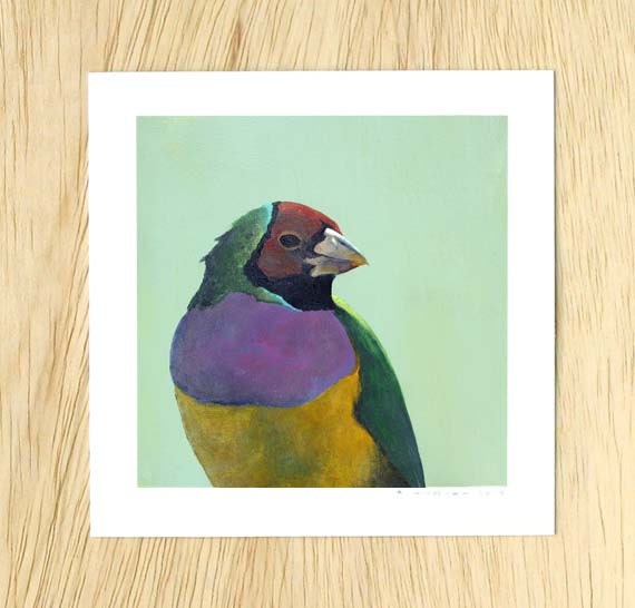 Fighting Through Days And Weeks For What Exactly - bird 5 x 5 FINE ART PRINT