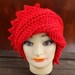 Crochet Hat Women Hat - LAUREN Womens Beanie Hat Crochet Hat in Red - Crochet Womens Hat - Custom Order