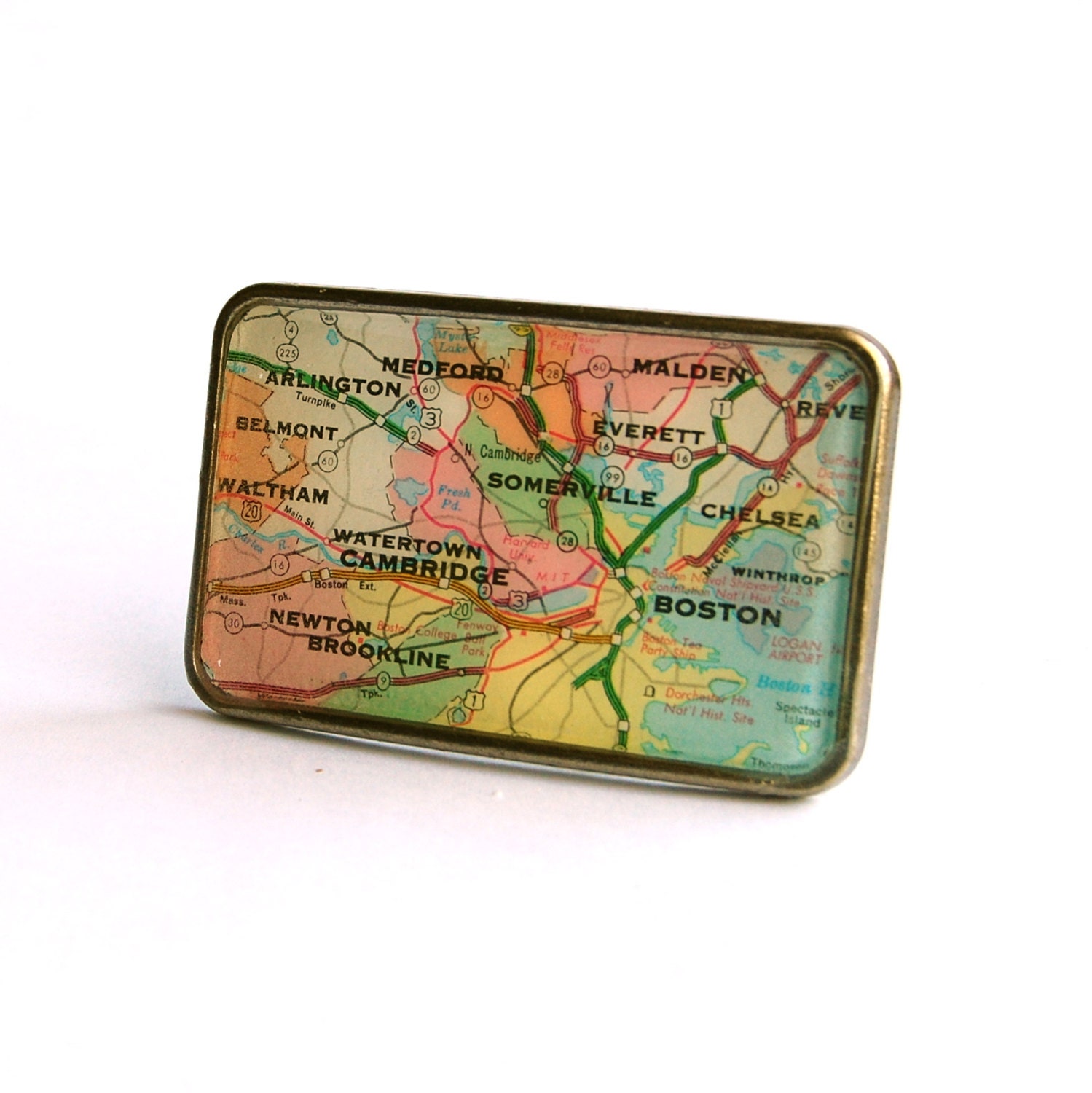 Boston Map Buckle