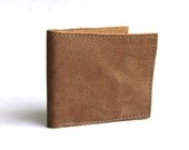 Salvaged Leather Bi-Fold Wallet Dark Blonde