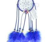 Lilac Purple Dream Catcher, Turkey Flat Feathers