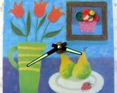 Whimsy Fruit Wall Clock
