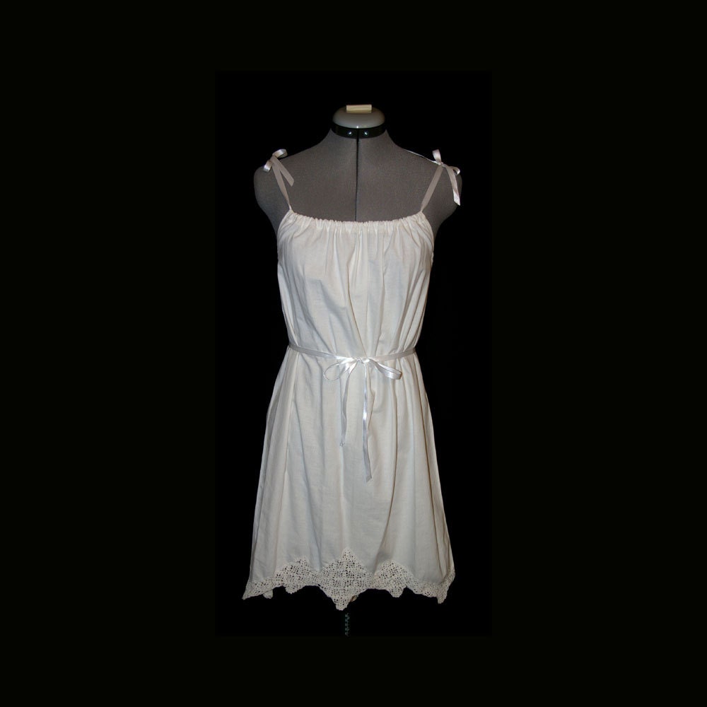 Cotton Sundress made from upcycled vintage pillowcase "Marin"