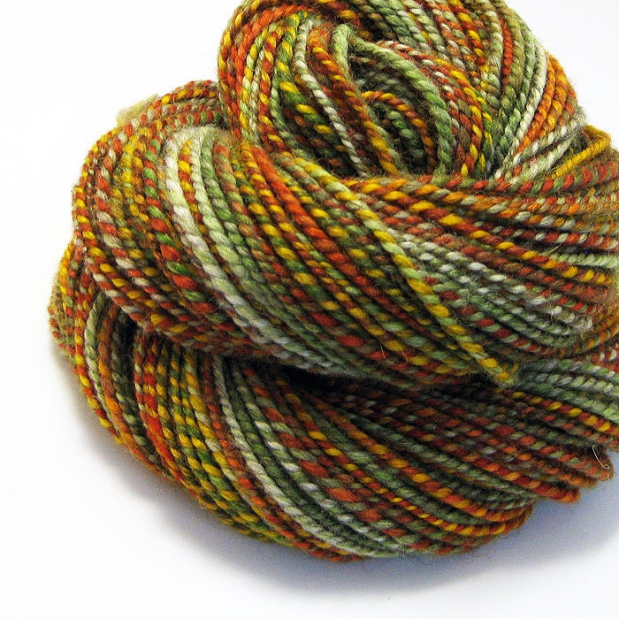 Handspun Yarn - Harvest Feast - 135 Yards