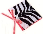 Crayon Wallet & Chalk Mat Art Folio: Zebra Fabulous - arts and crafts coloring travel toy / travel game - art fun on the go - Sale 20% off