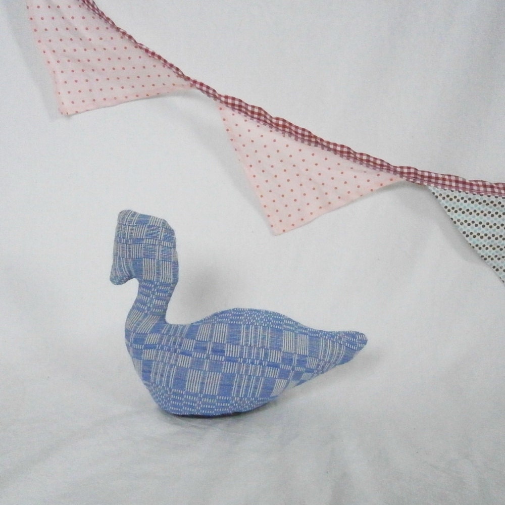 Plush Swan, blue