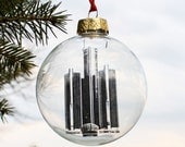 Detroit Building Glass Ornament
