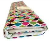 straight knitting needle organizer - bright lattice