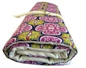 xl knitting needle organizer - purple green