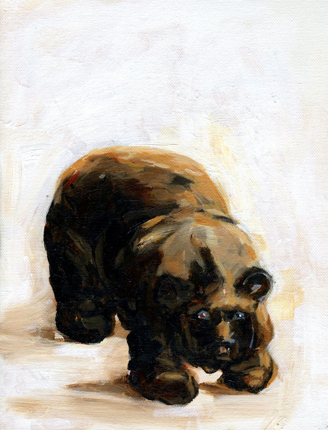 After Party Bear Original Acrylic Painting