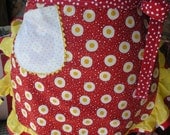 Sunny Side Up Aprons - Aprons with Egg Fabric -  Yellow Aprons