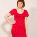 Red Cuts of Meat dress MADE TO ORDER