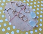 mallori earrings - aqua chalcedony gemstone gold filled
