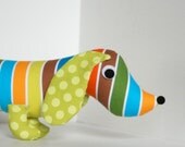 Wiener Dog Stuffed Plush Dachshund Soft Baby Toy Doll SYLVESTER