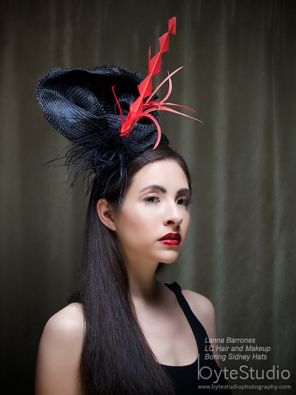 Haute Couture Fascinator Hat Hatinator Headpiece