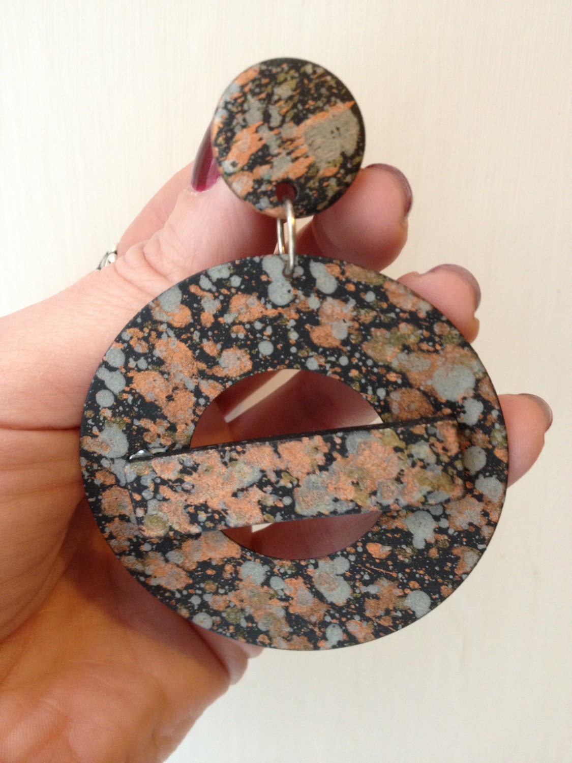 Vintage 80s Deadstock oversized Earrings