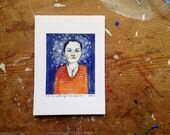 even the stars longed to be near him - open edition print of original acrylic painting