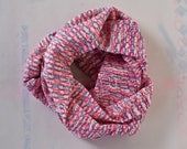 Organic Cotton Jersey Hand Printed Circle Scarf - 3D Links