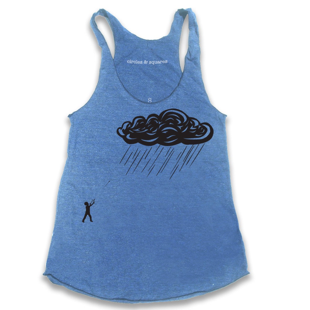 NEW - Cloud - "Return Fire" Women's Tri-Blend Racerback American Apparel Tank Top (9 Color Options)