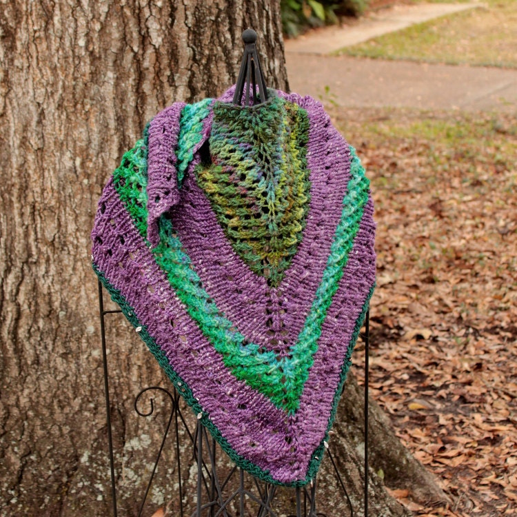 Handspun Shawl in Butterfly
