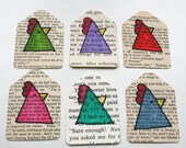 Set of 6 coloured Cheeky Chicken gift tags