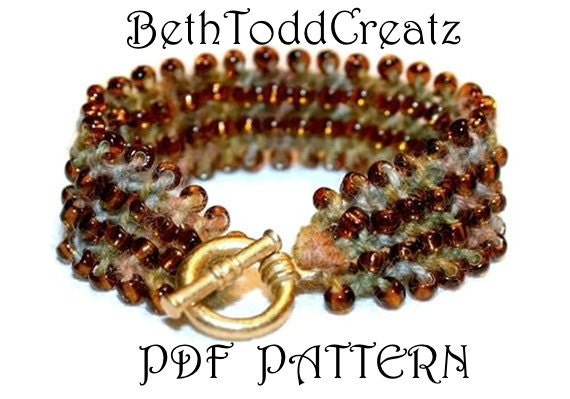 INSTANT Download Bronze Bracelet Knitting Pattern PDF by BethToddCreatz Patterns on Etsy