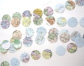 Paper Map Circle Garland
