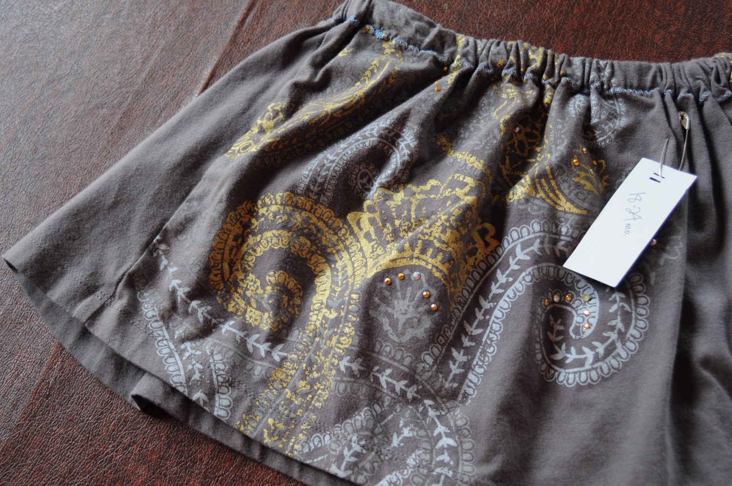 Paisley Sparkle Skirt - Toddler 18/24 months
