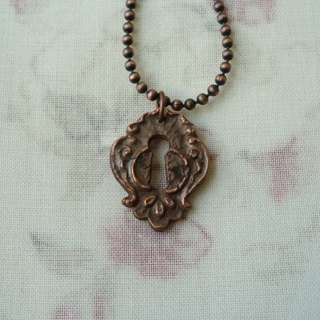 Fine Copper Charm Necklace