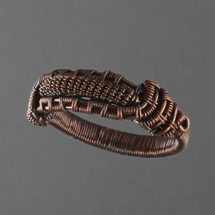 Copper Coil Ring - Size 9.5