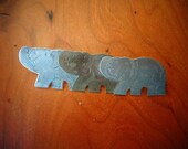 Vintage Elephant Collectible Pin metal and brass unique Elephant pin brooch elephant jewelry pin