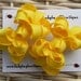 Pretty Pigtails - Mini Boutique Hair Bow Set - Bright Yellow
